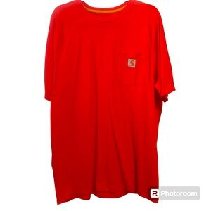 Red-Orange Carhartt T-Shirt
Size XL Tall
Great Condition